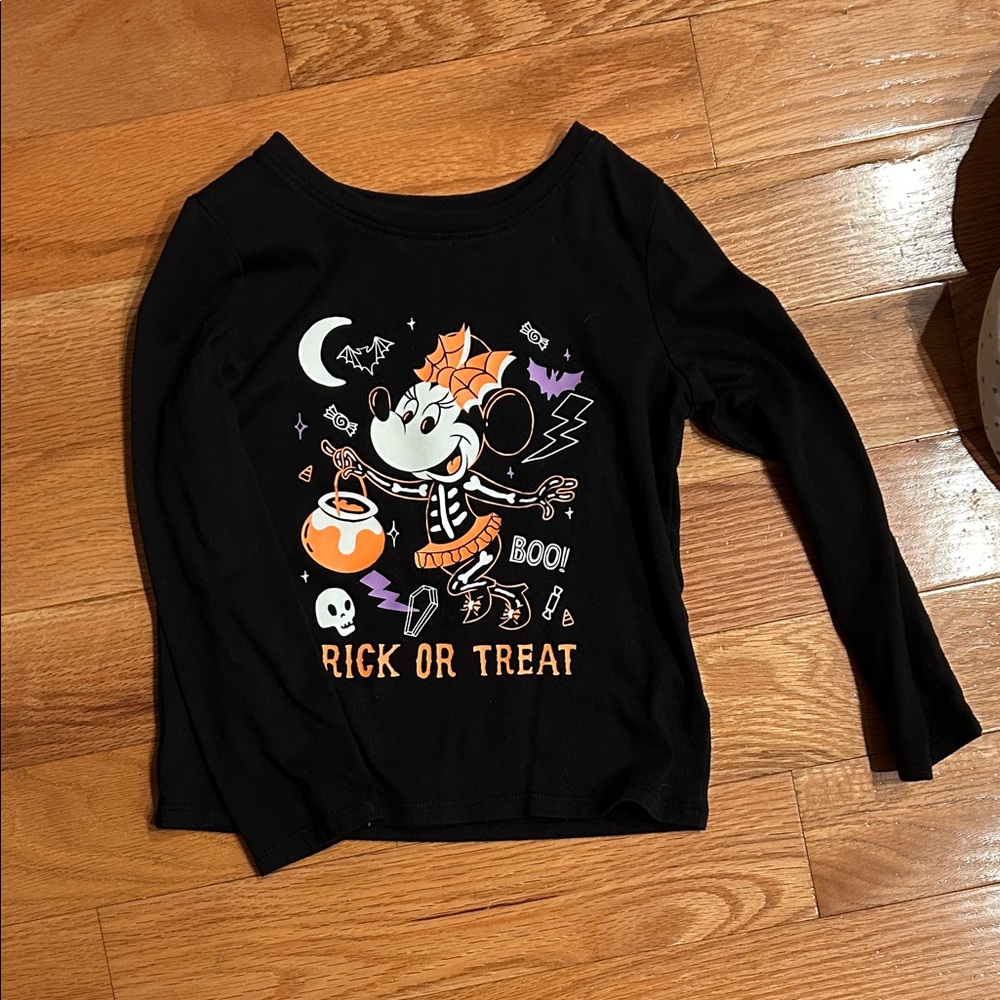 Disney Black Halloween Long Sleeve Tee